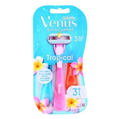 Gillette Venus Rasoirs jetables pour Femme Tropical, 3 rasoirs jetables