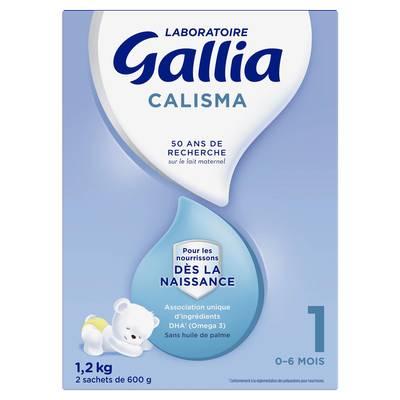  - Laboratoire Gallia - Lait bébé en poudre Calisma 1er âge en sachet, 0-6 mois