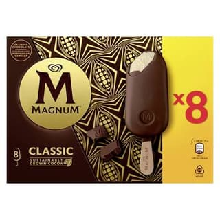 Magnum Bâtonnets Classic, 8 bâtonnets - 600g