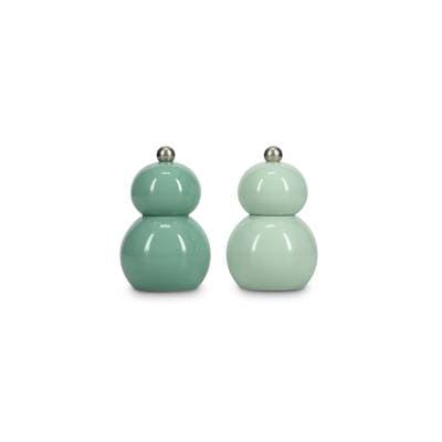Collection Betty Moulin à poivre ou/sel H12cm vert Betty, 2 pièces
