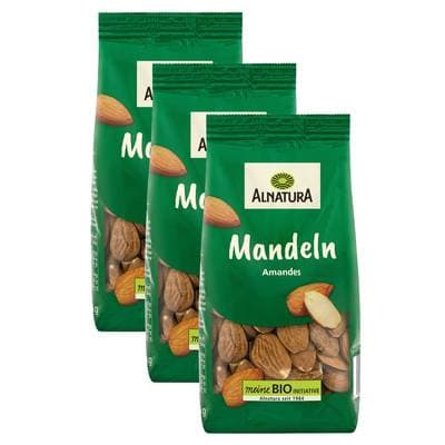 Alnatura Amandes bio, Lot de 3x200g