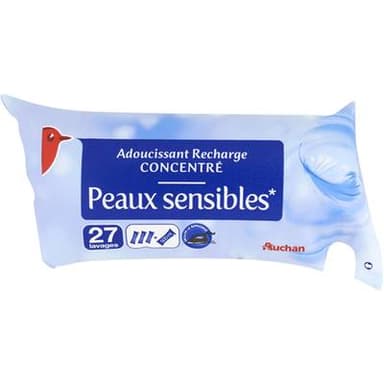 Auchan Recharge adoucissant liquide concentré peaux sensibles, 500ml