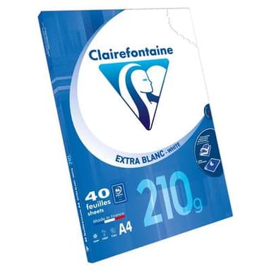 Clairefontaine Ramette de papier  A4 21x29,7 cm 210 g/m², 40 feuilles