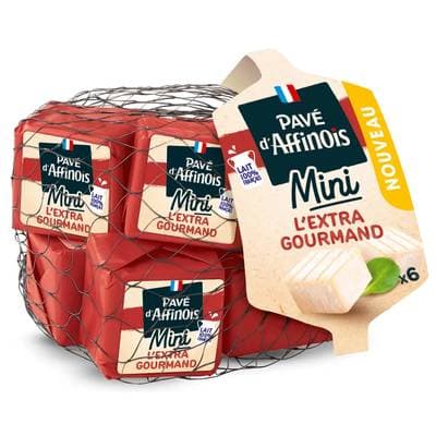 Pavé d'Affinois Minis Fromages à pâte molle extra gourmand, 6 portions - 150g