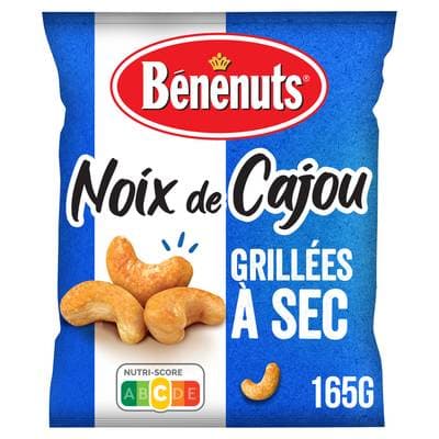 Benenuts Noix de cajou grillées à sec, 165g