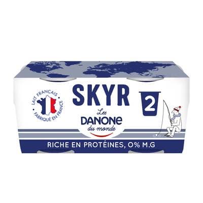 Les Danone Du Monde Skyr nature 0%mg, 2x140g