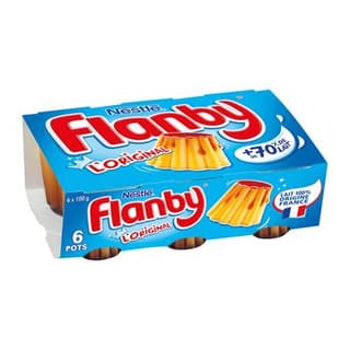 Flanby Flan Vanille Nappé Caramel, 6x100g