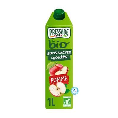 Pressade Nectar pomme sans sucres ajoutés bio, 1L