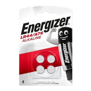 Energizer 4 Piles Bouton LR44 / A76 Alcaline, 4  piles
