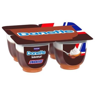 Danette Liégeois Snickers, 4x90g