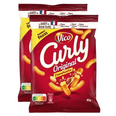 Curly Soufflé au Maïs, Lot de 2x60g