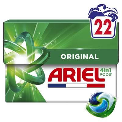 Ariel Lessive Capsules 4in1 Pods Original, 22 capsules