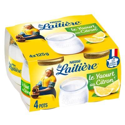La laitière Yaourt au citron, 4x125g