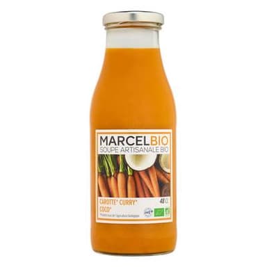 Marcel Bio Soupe carotte, curry et coco BIO, 48cl