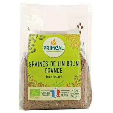 Priméal Graines de Lin Brun, Bio, 250g