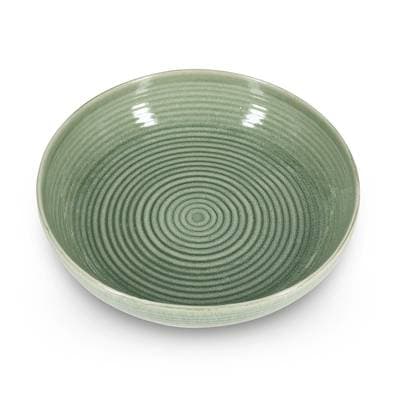 Collection Caméo Plat à servir 32xH7,5cm vert Cameo, 1 pièce