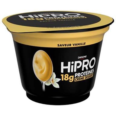 HiPRO Crème Dessert Vanille protéinée 0%mg, 180g