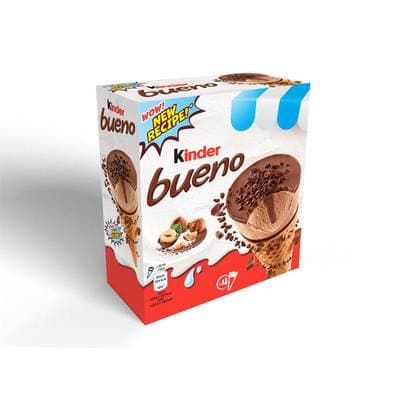 Kinder Cônes glacés Bueno Classic au Lait, 4 Cônes - 248g