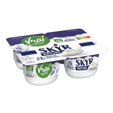 Vrai Skyr Bio Nature, 4x100g