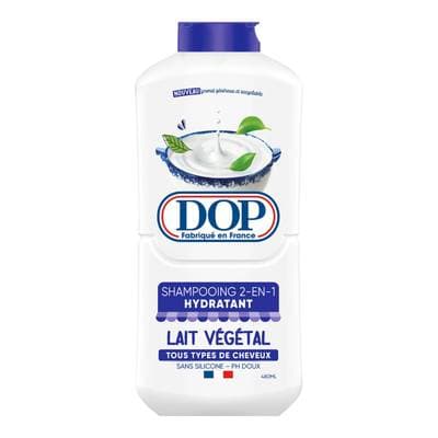 Dop Shampoing 2 en 1 lait vegetal, 480ml