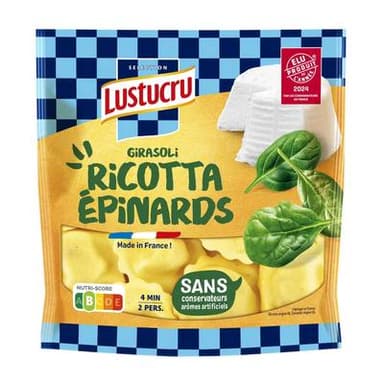 Lustucru Girasolli Ricotta Epinard, 250g