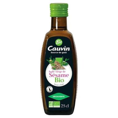 Cauvin Huile vierge de sésame bio, 25cl