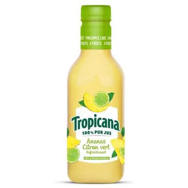 Tropicana Jus de Fruits Ananas et Citron Vert, 90cl