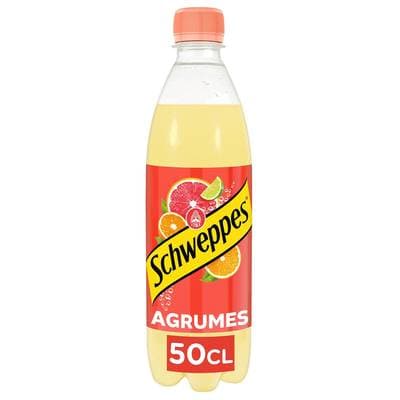 Schweppes Boisson gazeuse saveur agrumes, 50cl