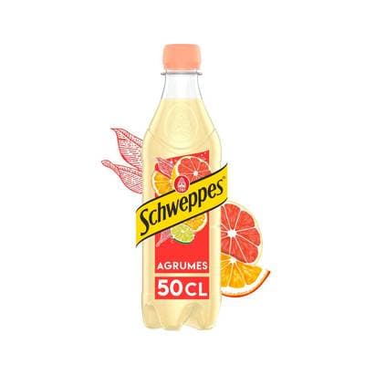 Schweppes Boisson gazeuse saveur agrumes, 50cl