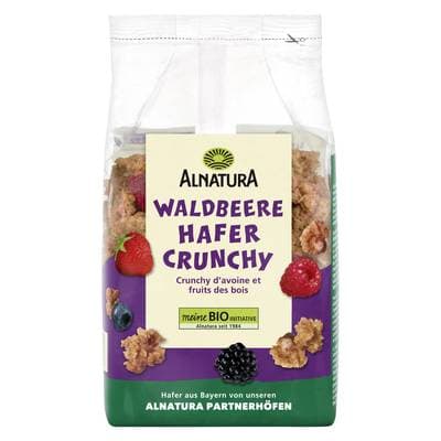 Alnatura Muesli croustillant à l'avoine fruits des bois et fraises bio, 375g