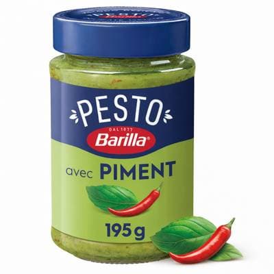 Barilla Sauce Pesto Basilic et Piment, 195g