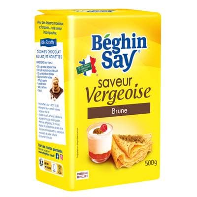 Beghin Say Sucre Vergeoise Brune, 500g
