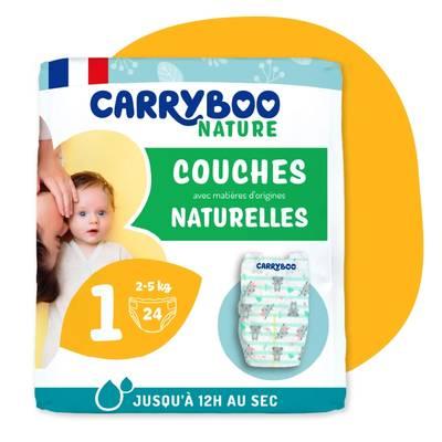 3760001769364 - Carryboo Nature - Couches naturelles et chou, T1 (2-5kg)
