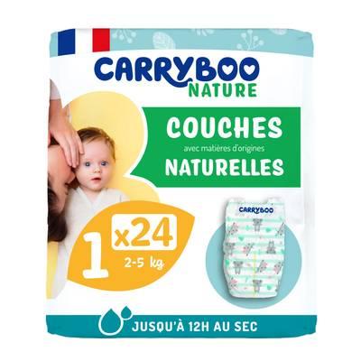 3760001769364 - Carryboo Nature - Couches naturelles et chou, T1 (2-5kg)