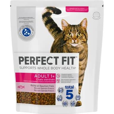 Perfect Fit Croquettes Saumon pour chat adulte stérilisé, 1,4kg