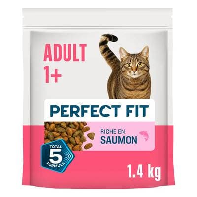 Perfect Fit Croquettes Saumon pour chat adulte stérilisé, 1,4kg