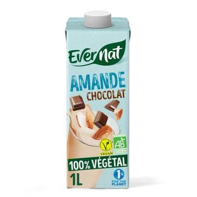 Evernat Boisson amande chocolat bio, 1L