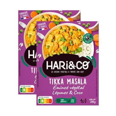 HARI&CO Tikka Massala Végétal, Lot de 2x280g