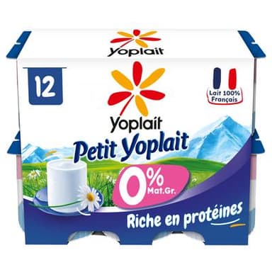 Yoplait Fromages frais 0%mg, 12x60g