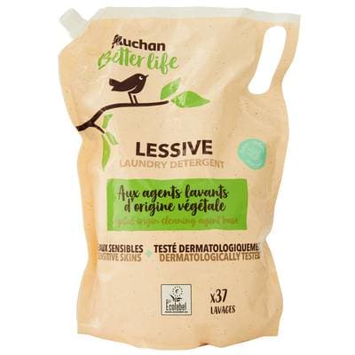 Auchan Recharge Lessive liquide Ecologique Aloe vera, 2L