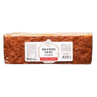 Albert Ménès Pain d'épices pur miel 57% en tranches, 300g