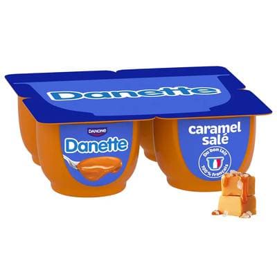 Danette Crème dessert caramel salé, 4x125g