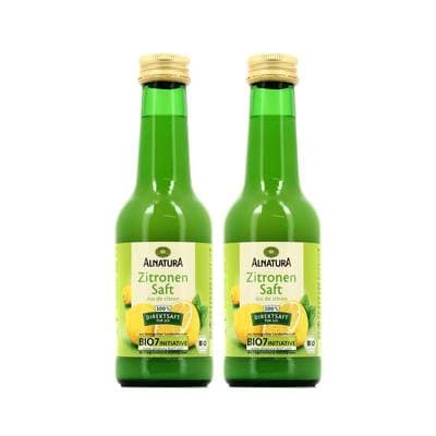 Alnatura Jus de citron Bio, Lot de 2x20cl
