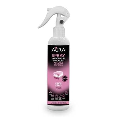 Aura Désodorisant linge fraîcheur, 250ml