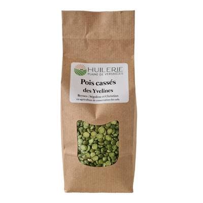 Huilerie Plaine de Versailles Pois Cassés cultivé dans les Yvelines, 500g