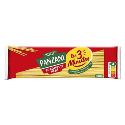 Panzani Pâtes Spaghetti Plat Cuisson Rapide, 500g