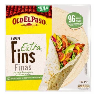 Old el Paso 6 Galettes Wraps extra fines, 192g