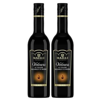 Maille Velours de balsamique en bouteille, Lot de 2x25cl