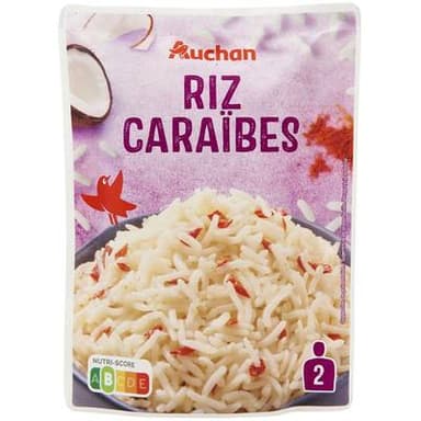Auchan Riz caraïbes sachet express micro-ondes, 250g