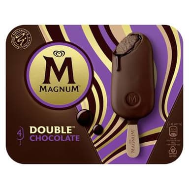 Magnum Bâtonnets Deluxe Chocolat, 4 bâtonnets - 214g